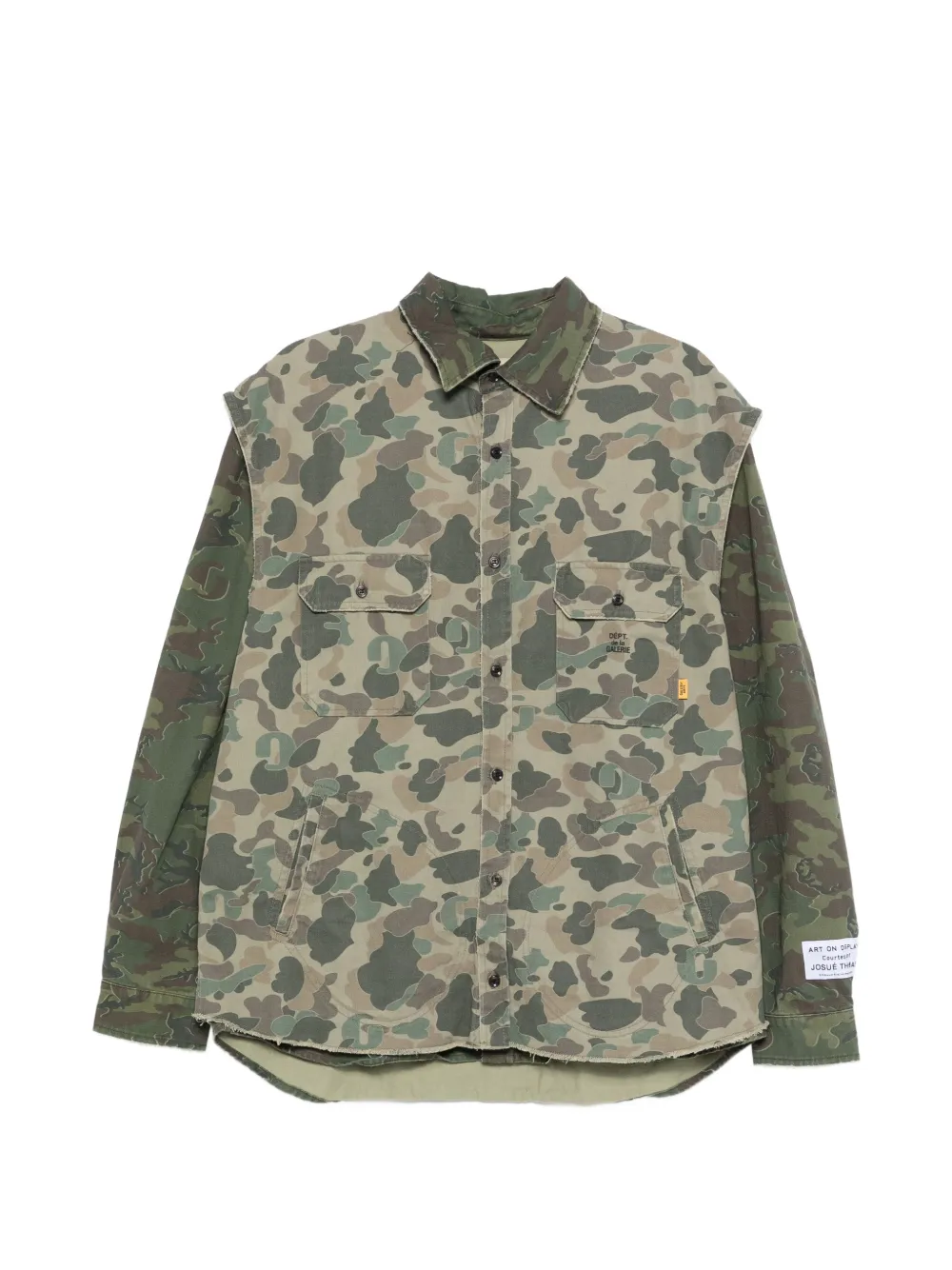 GALLERY DEPT. camouflage two-pocket shirt - Verde