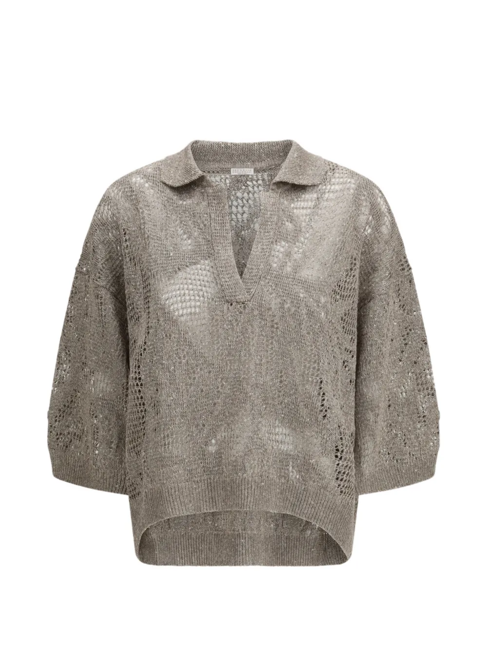 Brunello Cucinelli Dazzling water lollies knit - Grau