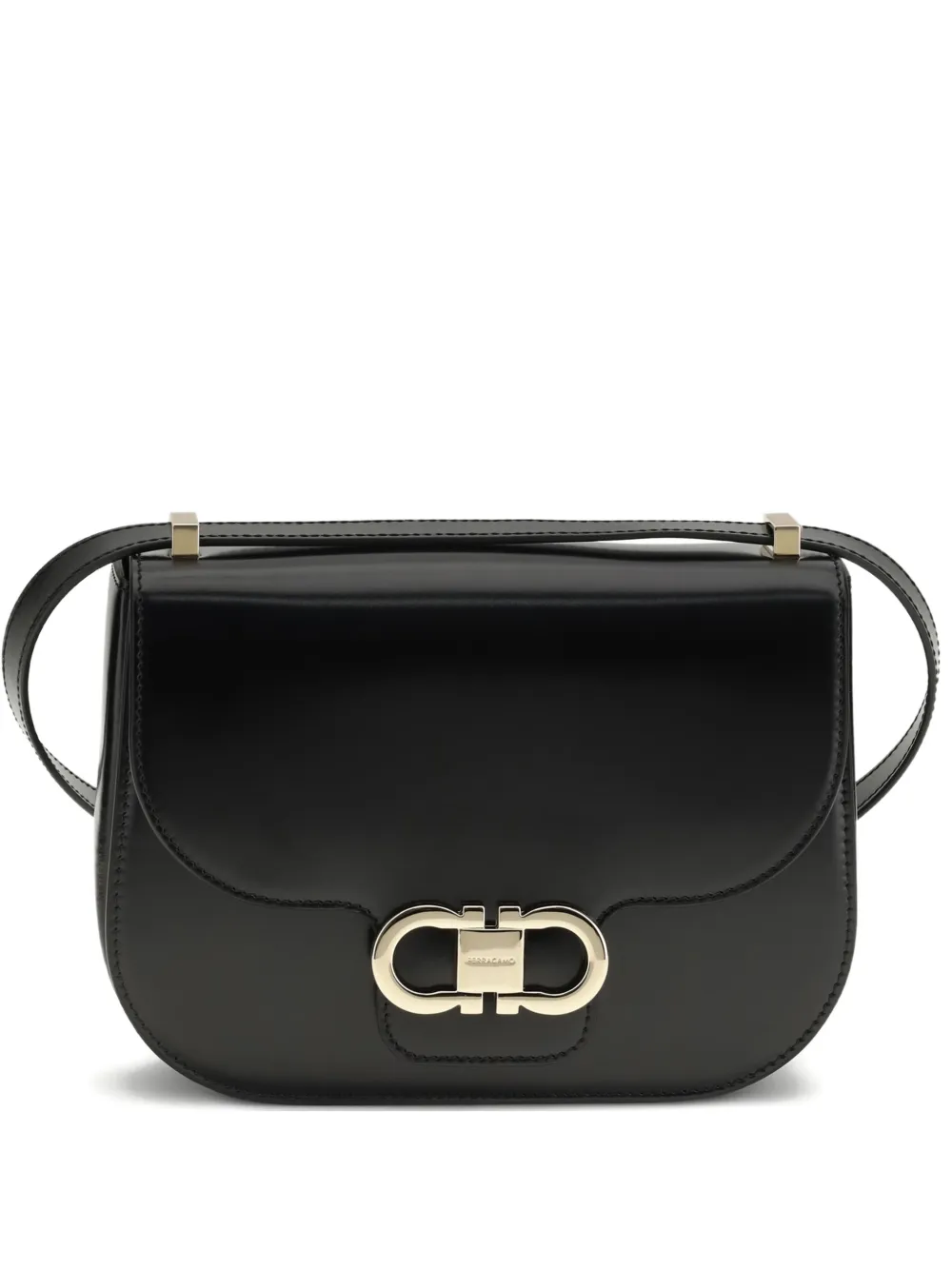 Ferragamo logo-plaque cross body bag - Nero