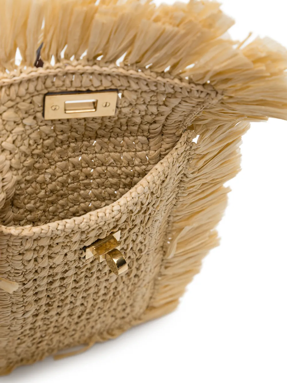 Anya Hindmarch Raffia Crossbody Bag in Neutrals, view 5