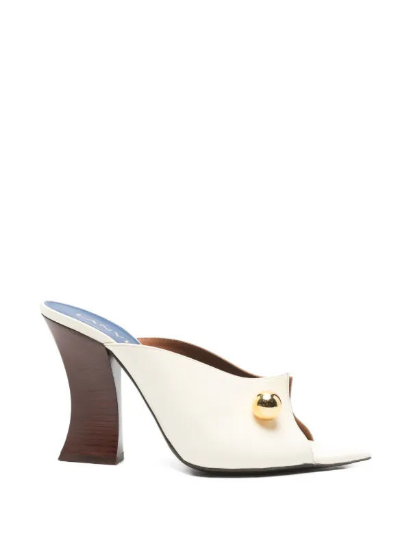 Lanvin Pointed-toe Sandals in Neutrals