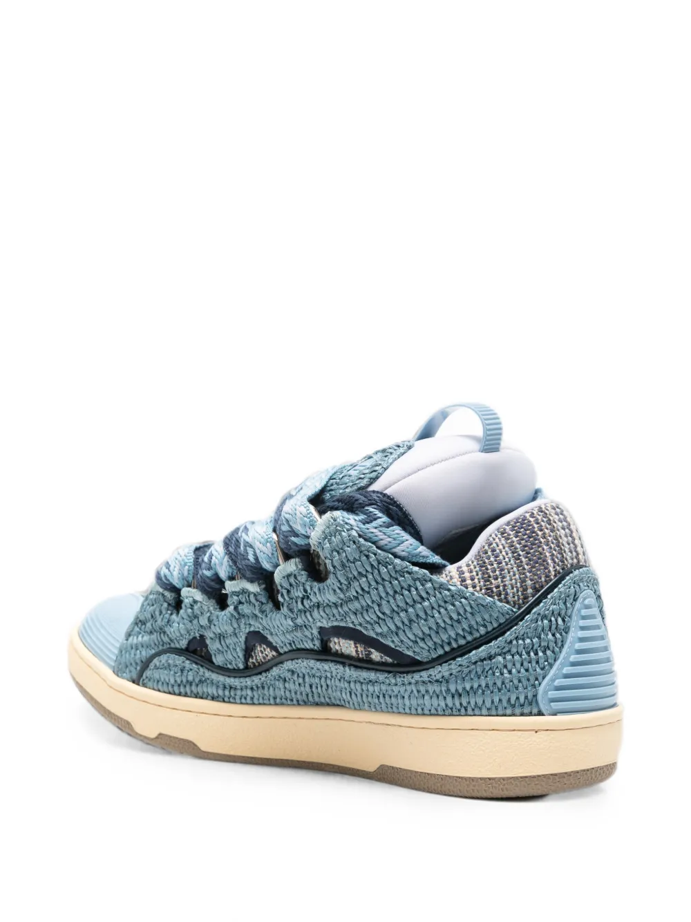 Lanvin Curb lace-up sneakers Blauw