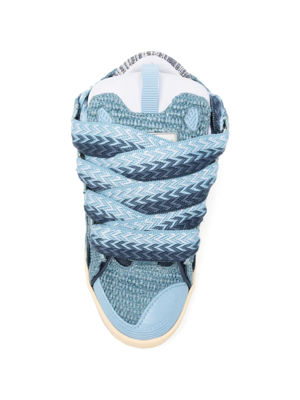 Lanvin Curb lace-up sneakers Blauw