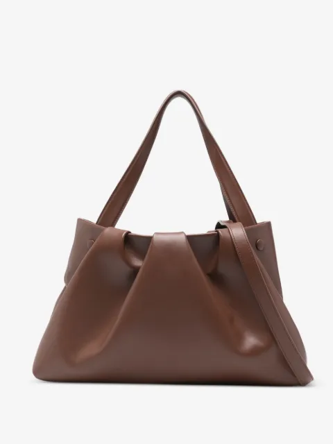 Themoirè gathered shoulder bag