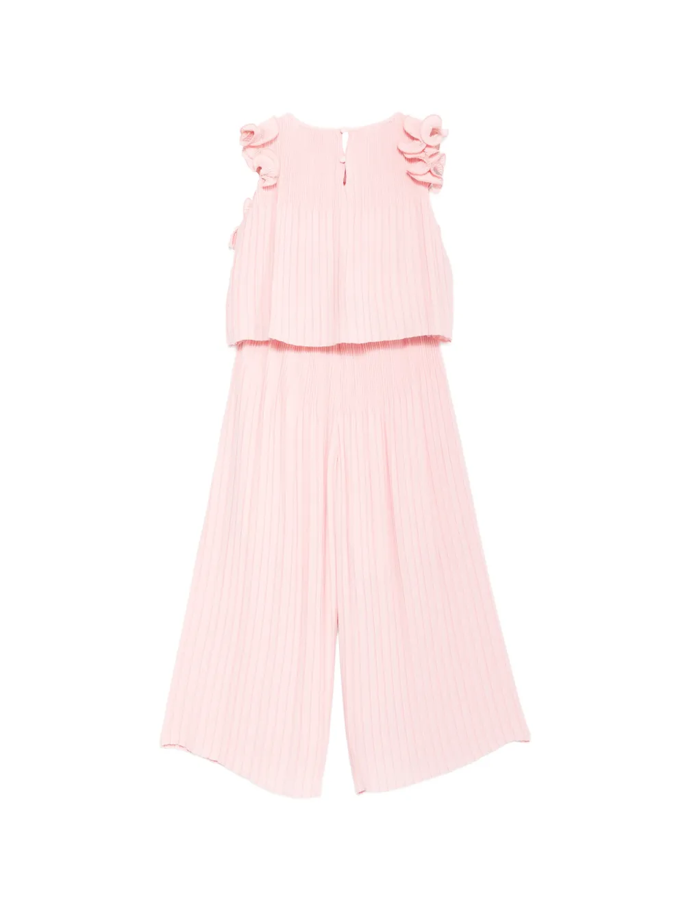 Abel & Lula Gauze ruffled pleated trouser set | Girls Trouser Sets