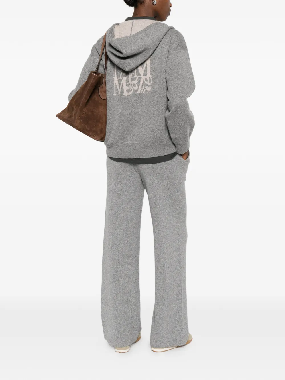  's Max Mara Quiete Long-sleeve Cardigan - Grey 