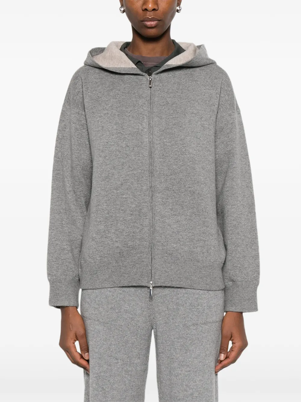  's Max Mara Quiete Long-sleeve Cardigan - Grey 
