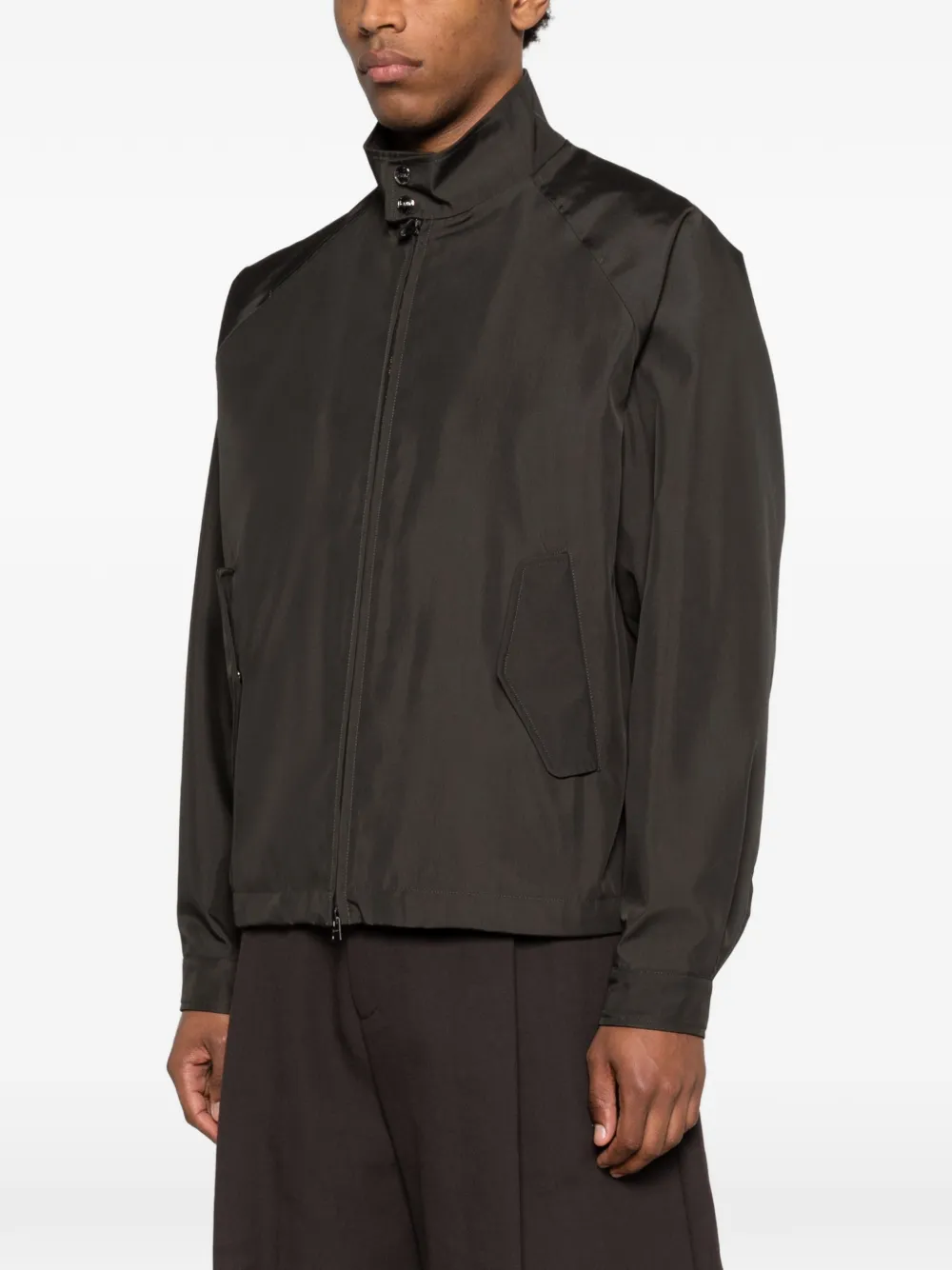 Herno Zip Jacket In Green