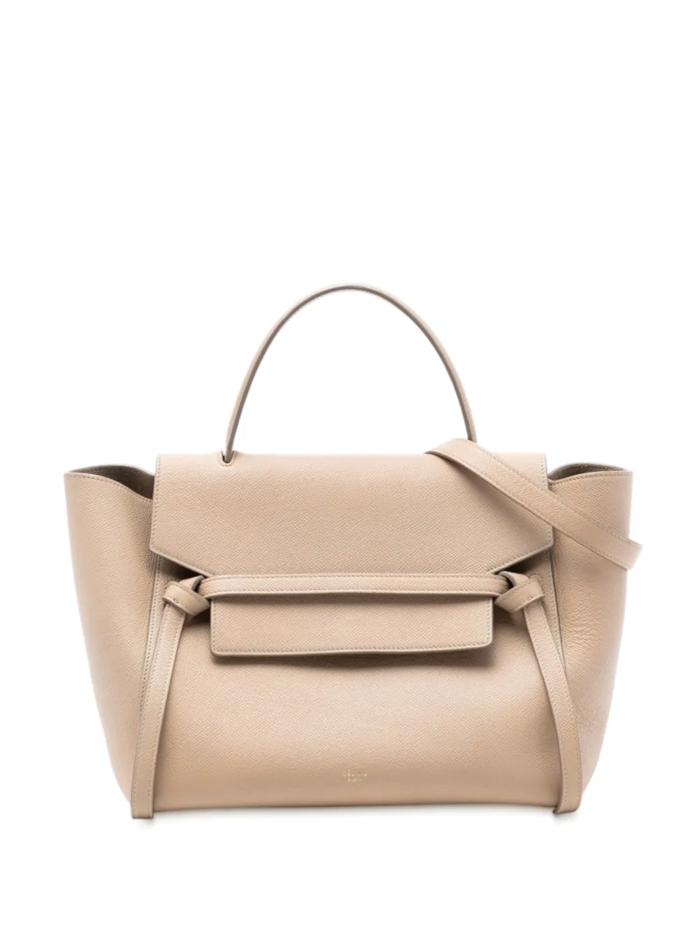 Celine Pre-Owned 2017 Mini Grained Calfskin Belt Bag satchel - Marrone