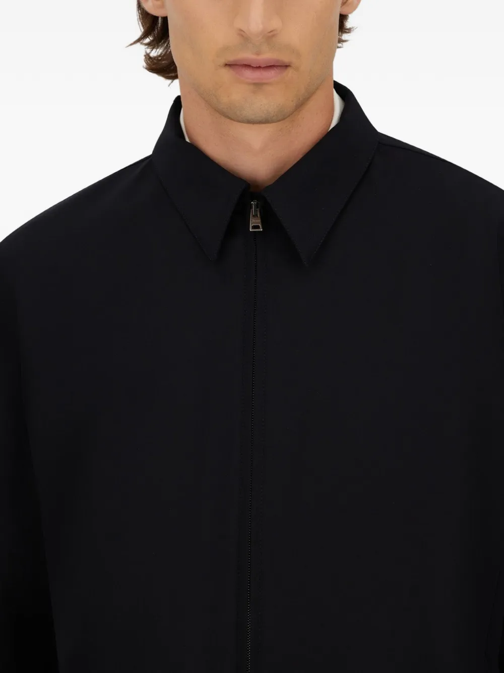 Herno Shirtjack met rits Blauw