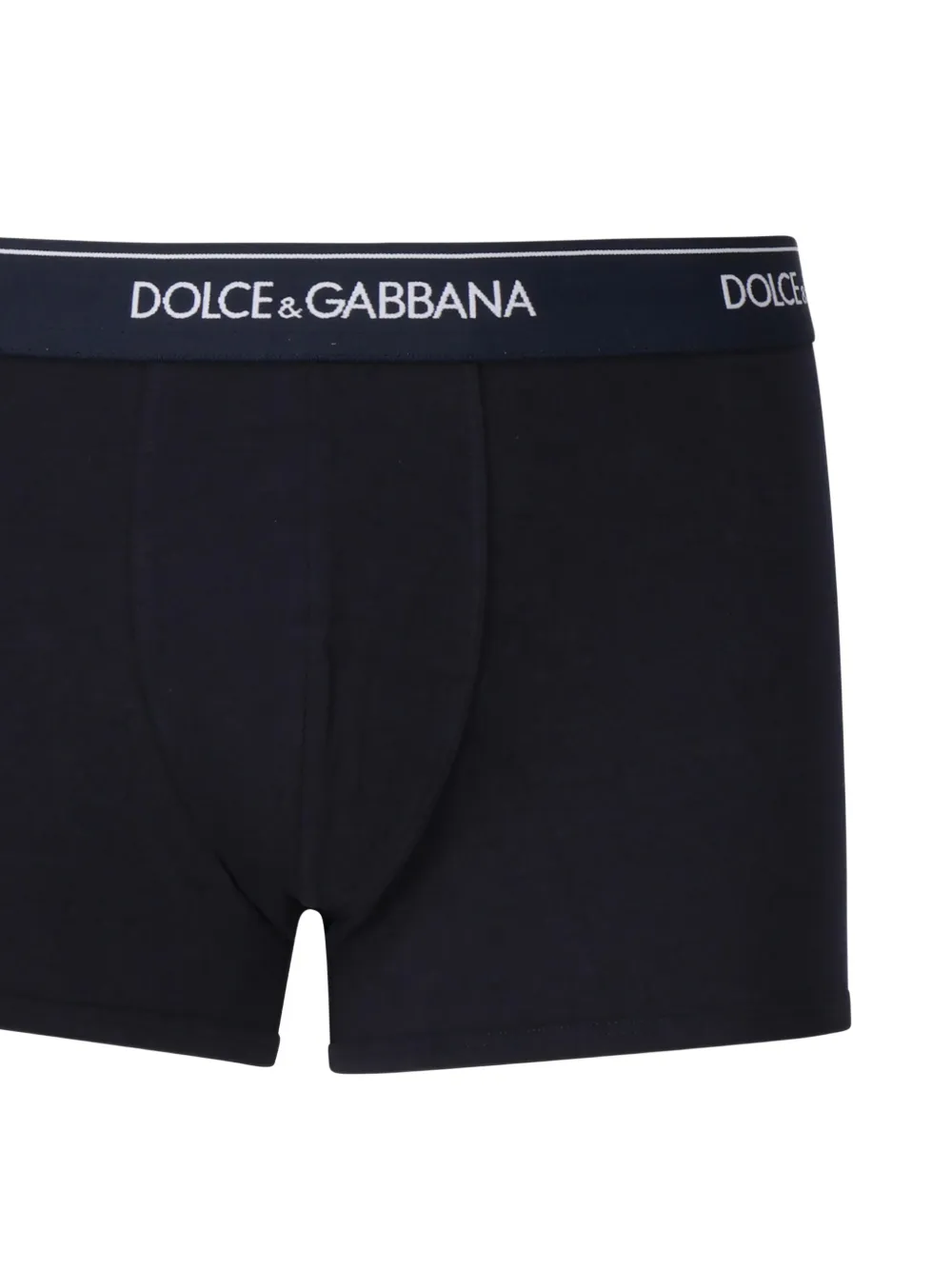 Dolce & Gabbana Twee stretch-katoenen regular-fit boxershorts Blauw