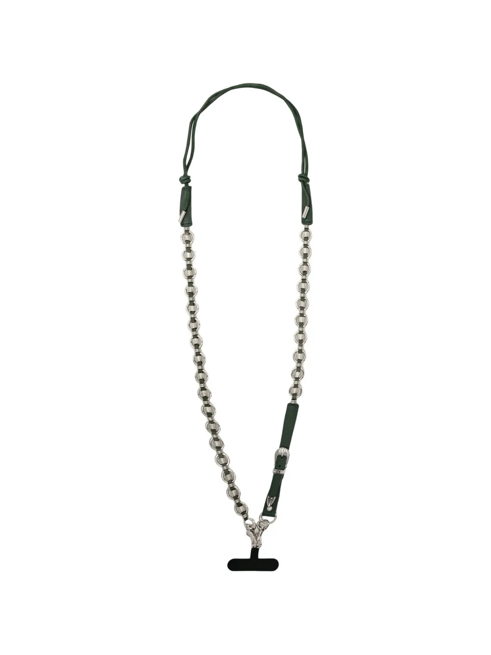Toga chain embellished phone strap - Argento