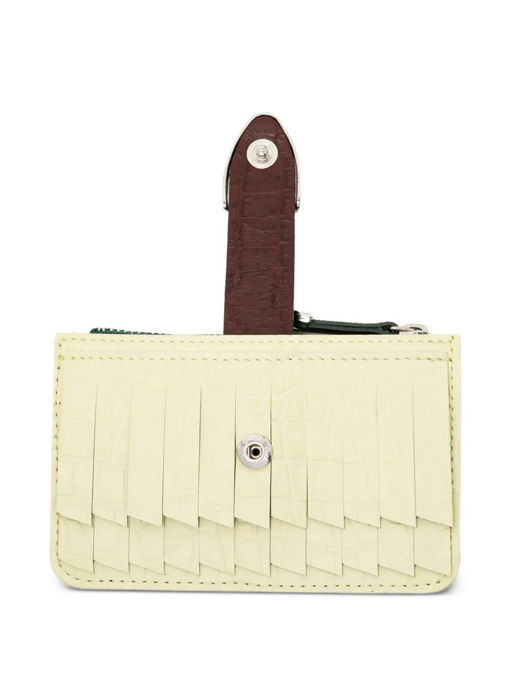 Toga Zip Leather Cardholder - Yellow 