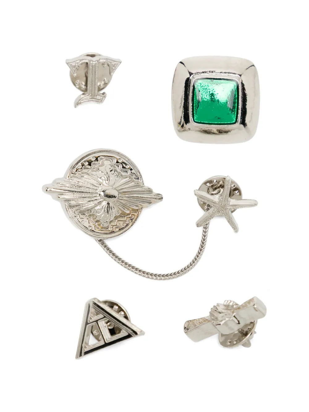Toga starfish chain brooch set (set of six) - Argento