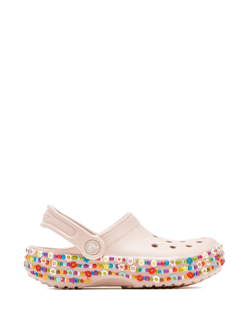 Crocs Kids floral-embellish ts clogs Roze