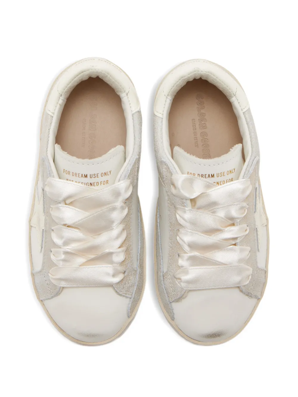 Golden Goose Kids Super-Star lace sneakers Beige