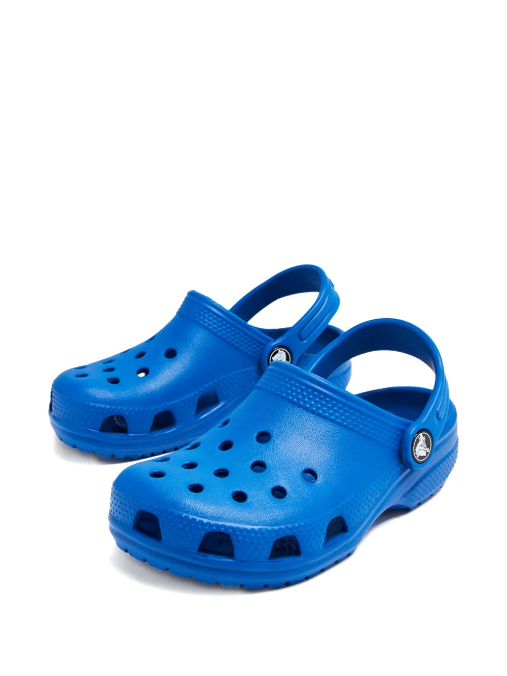 Crocs Kids Classic perforated-design clogs Blauw