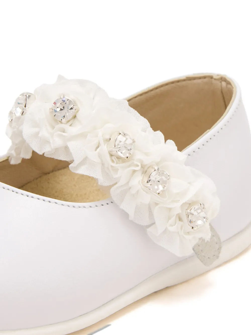 BabyWalker floral-embellished ballet flat Wit