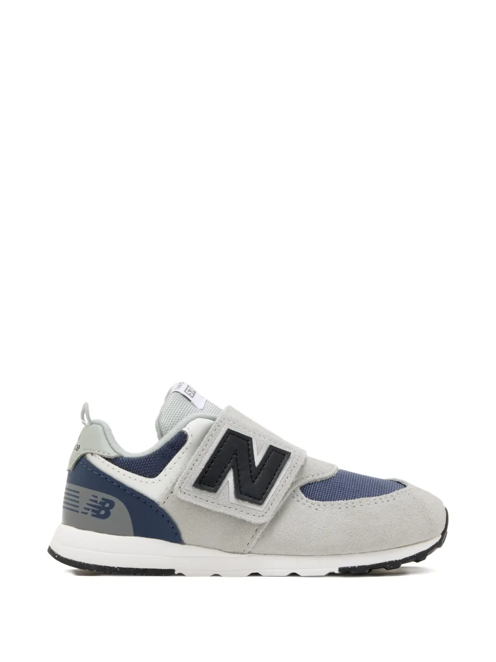 New Balance Kids 574 logo-patch sneakers - Grigio