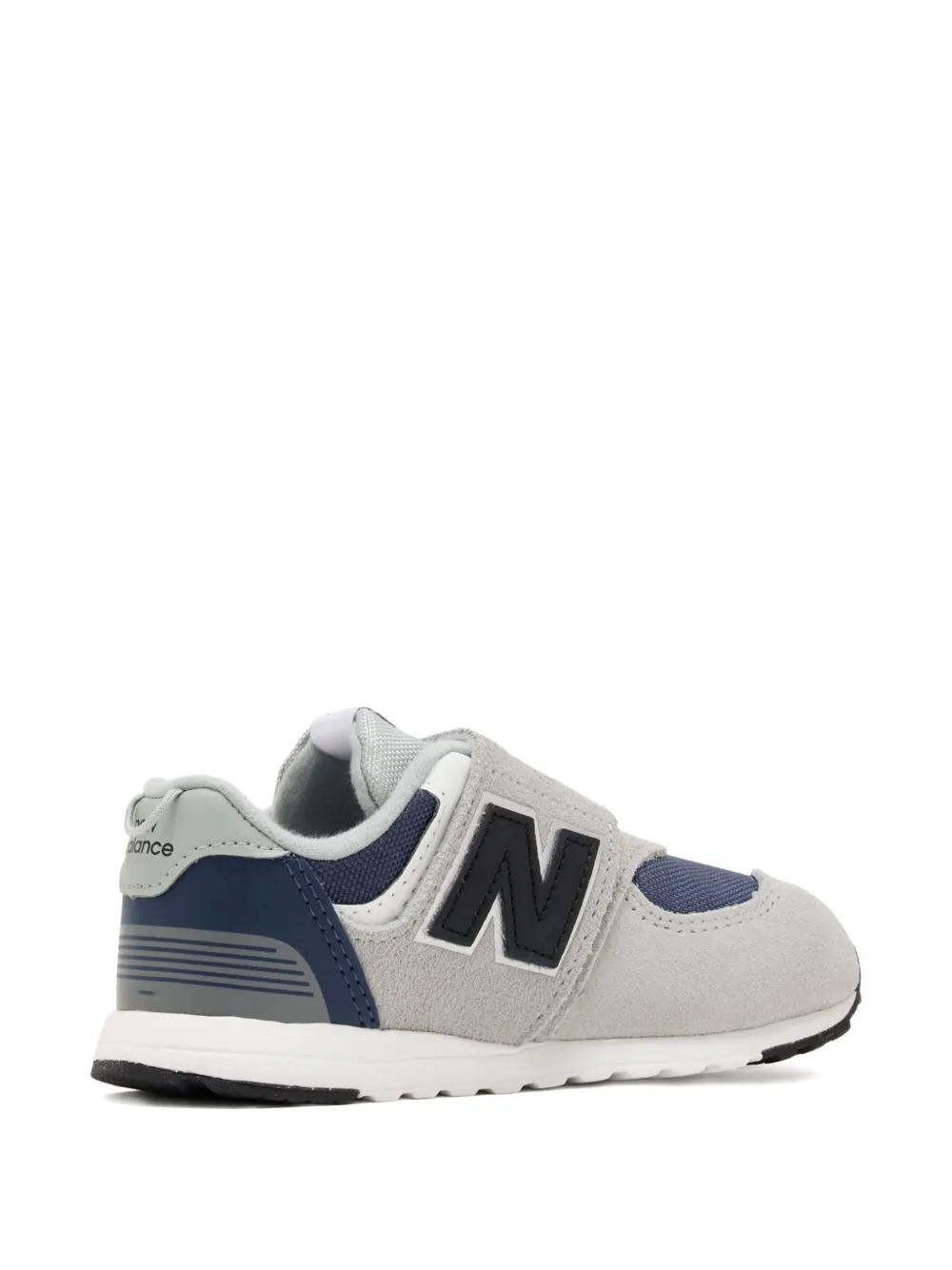 New Balance Kids 574 logo-patch sneakers Grijs