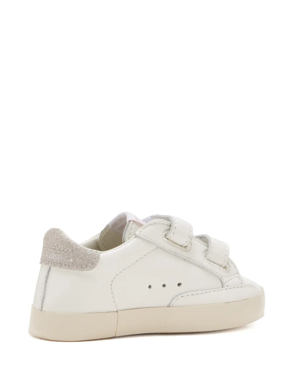 Golden Goose Kids glitter star strap trainers Wit