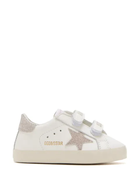 Golden Goose Kids sneakers med glimmerstjerne og burrelukning