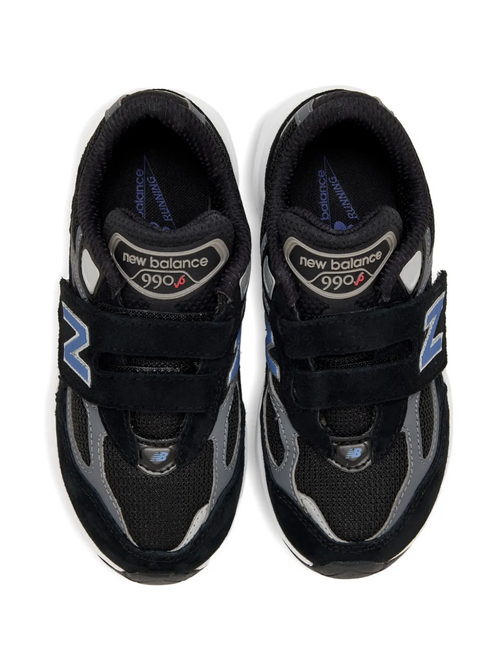 New Balance Kids FuelCell 990v6 touch-strap sneakers Zwart