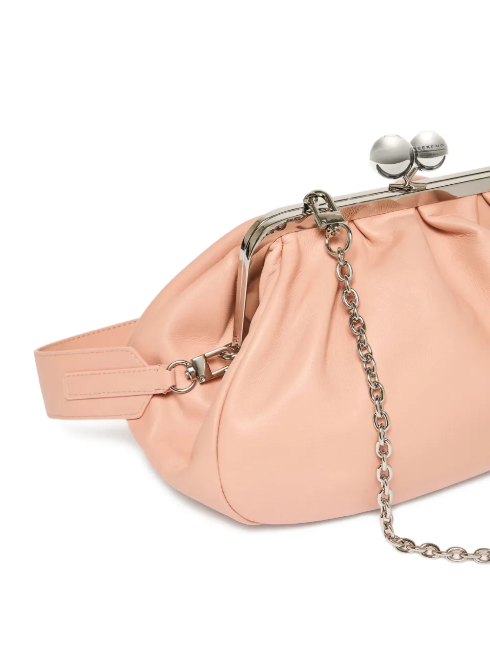  Weekend Max Mara Leather Clutch Bag - Pink 