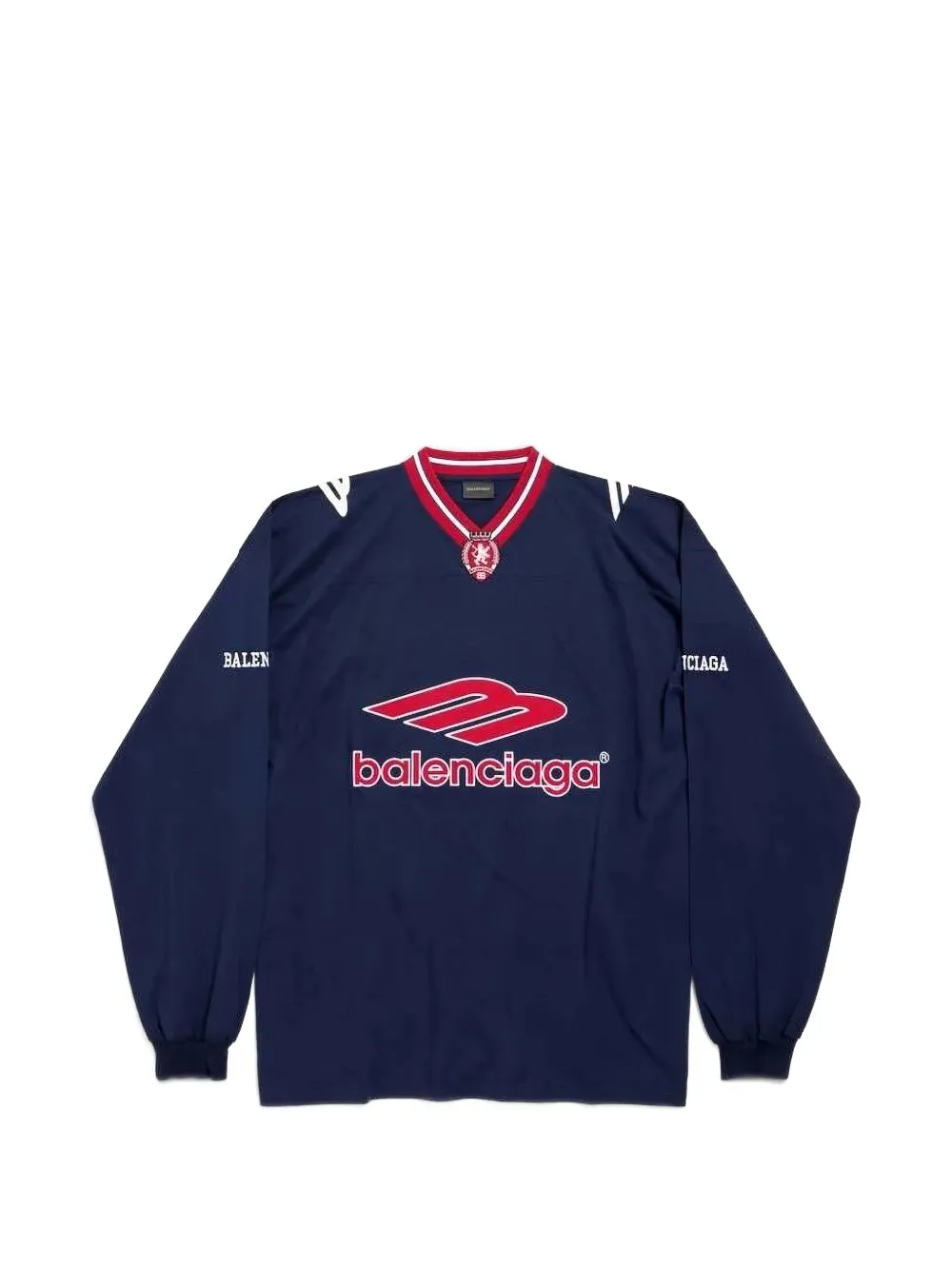 Balenciaga 3B Football long-sleeved T-shirt – Blue