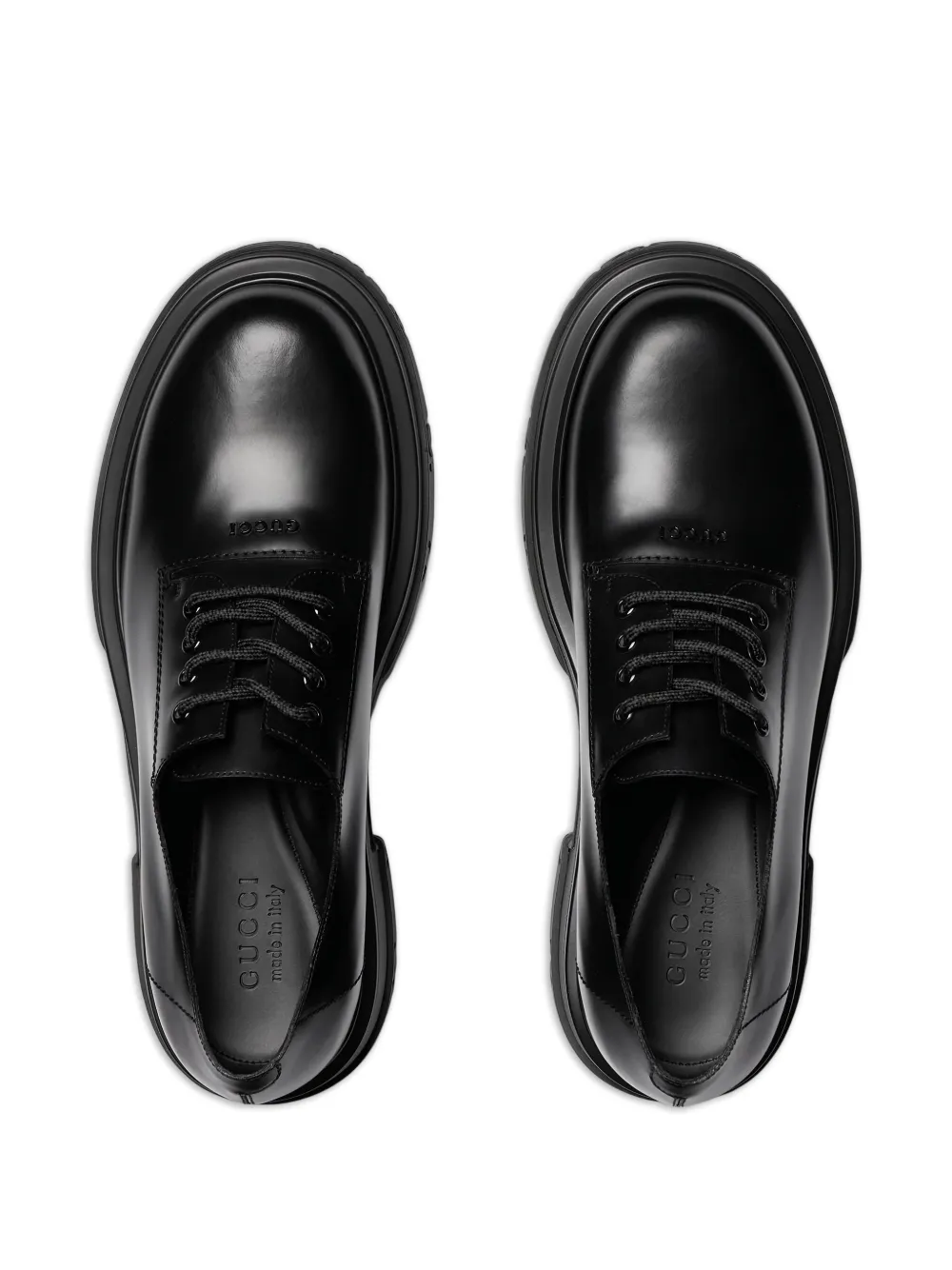 Gucci Leren Derby schoenen Zwart