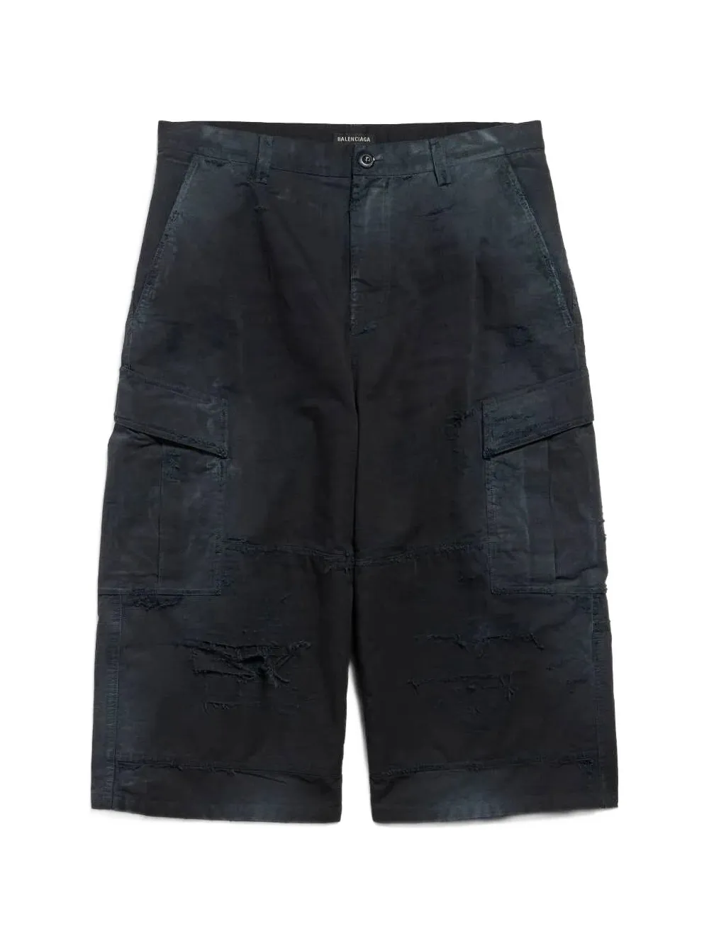 Balenciaga cropped cargo-pocket trousers - Schwarz