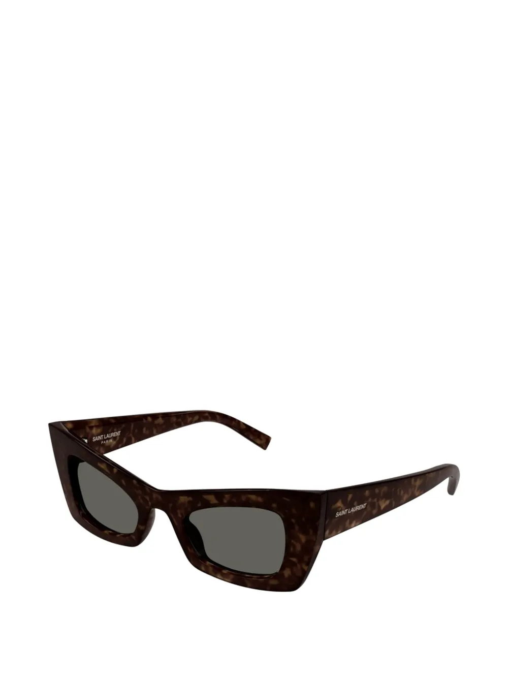 Saint Laurent Eyewear Zonnebril met geometrisch montuur Bruin