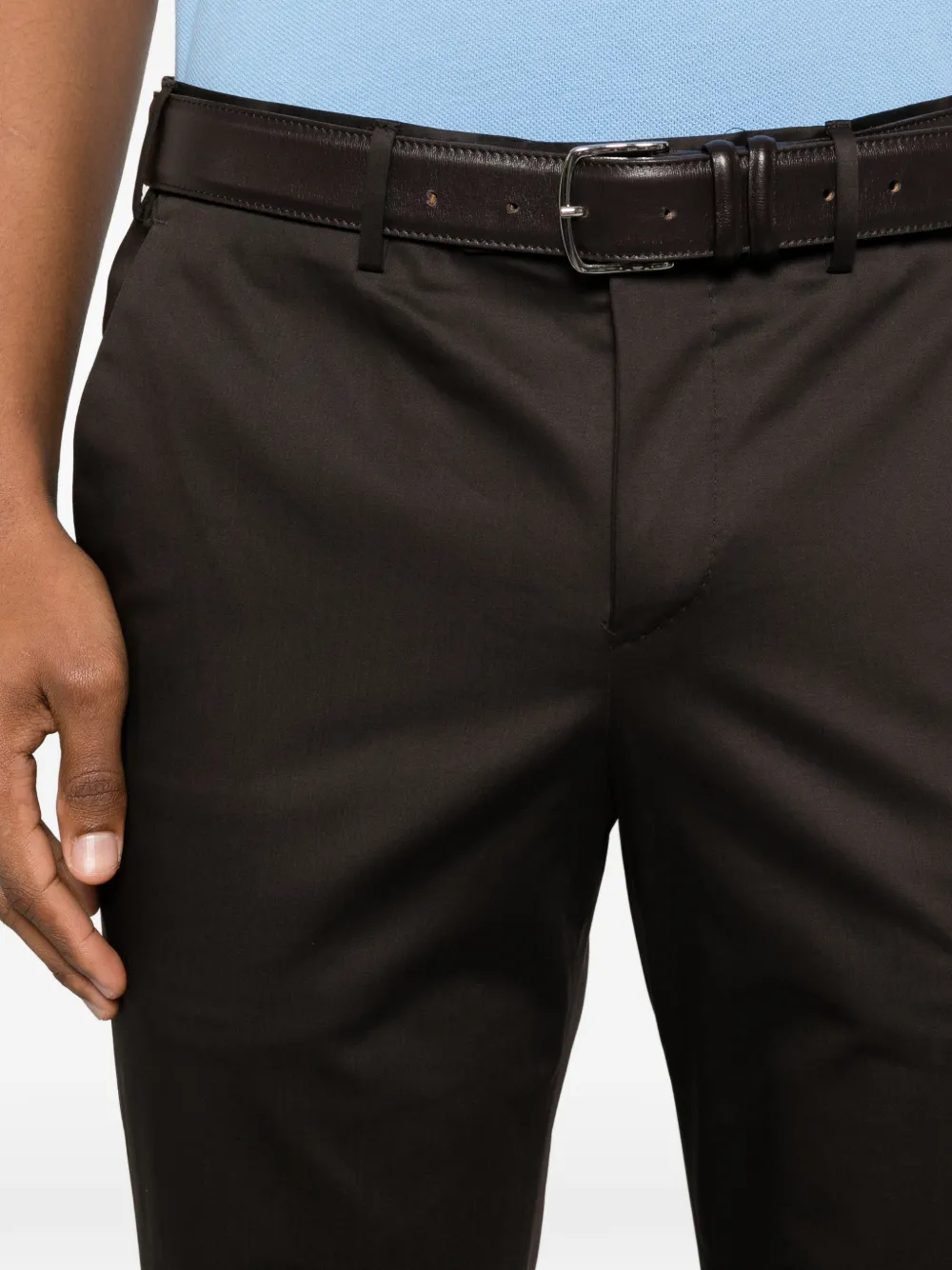 PT Torino Broek met cuffs Bruin