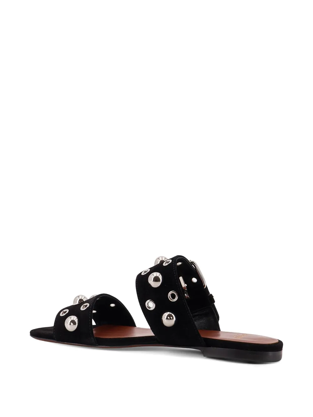 Valentino Garavani Sandalen met gespsluiting en studs Zwart
