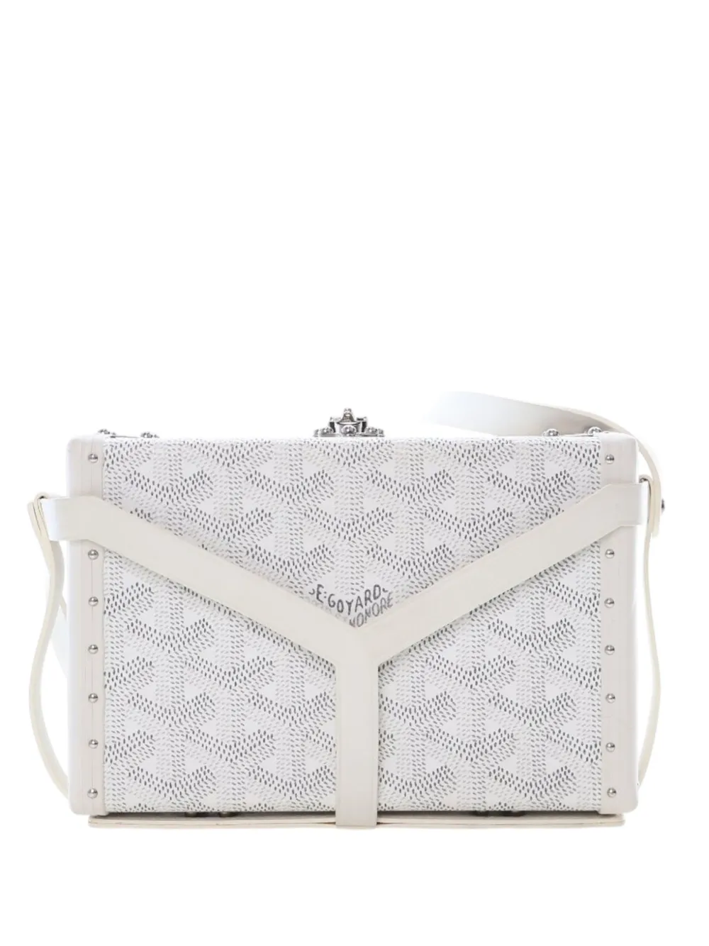 Goyard Pre-Owned 2010-2026 Goyardine Minaudiere Trunk Bag crossbody bag - Bianco