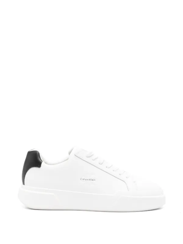 Calvin Klein Panelled Sneakers in White