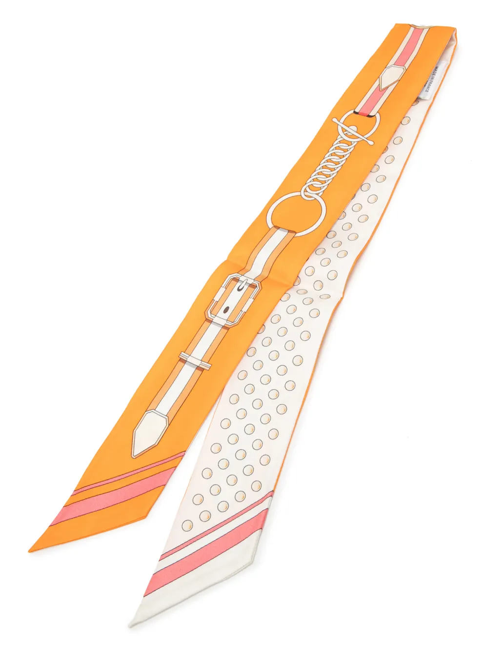 Hermès Pre-Owned 2000-2022 Grand Tralala Silk Twilly Scarf scarves - Arancione