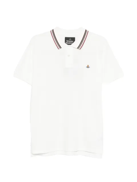 Vivienne Westwood striped-collar polo