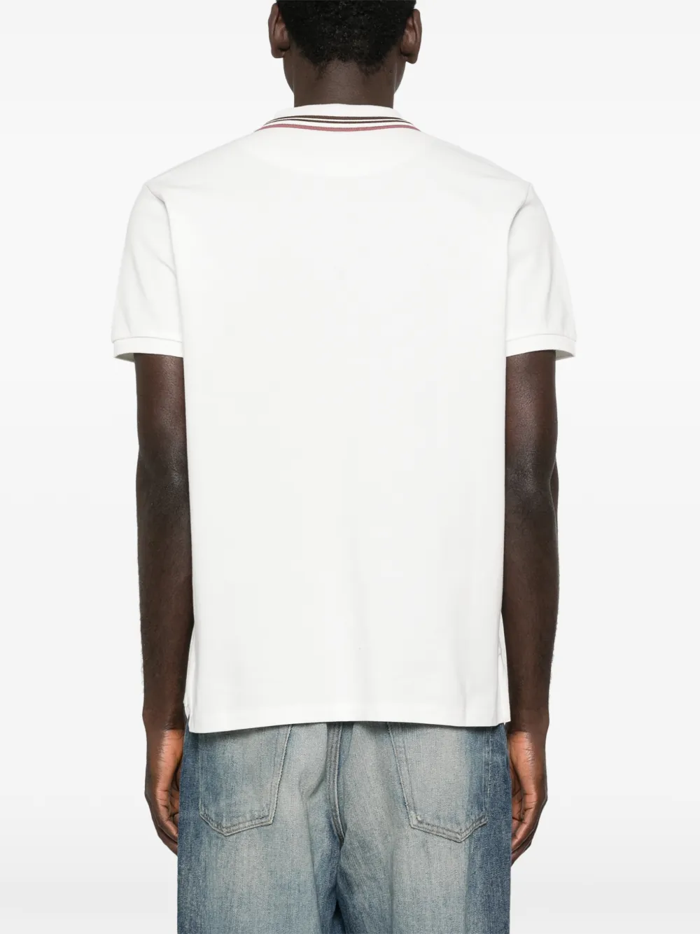 Vivienne Westwood Poloshirt met gestreepte kraag Wit