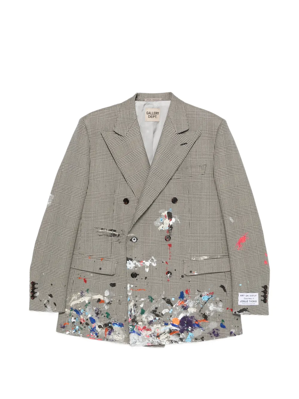 GALLERY DEPT. check-pattern double-breasted coat - Grigio