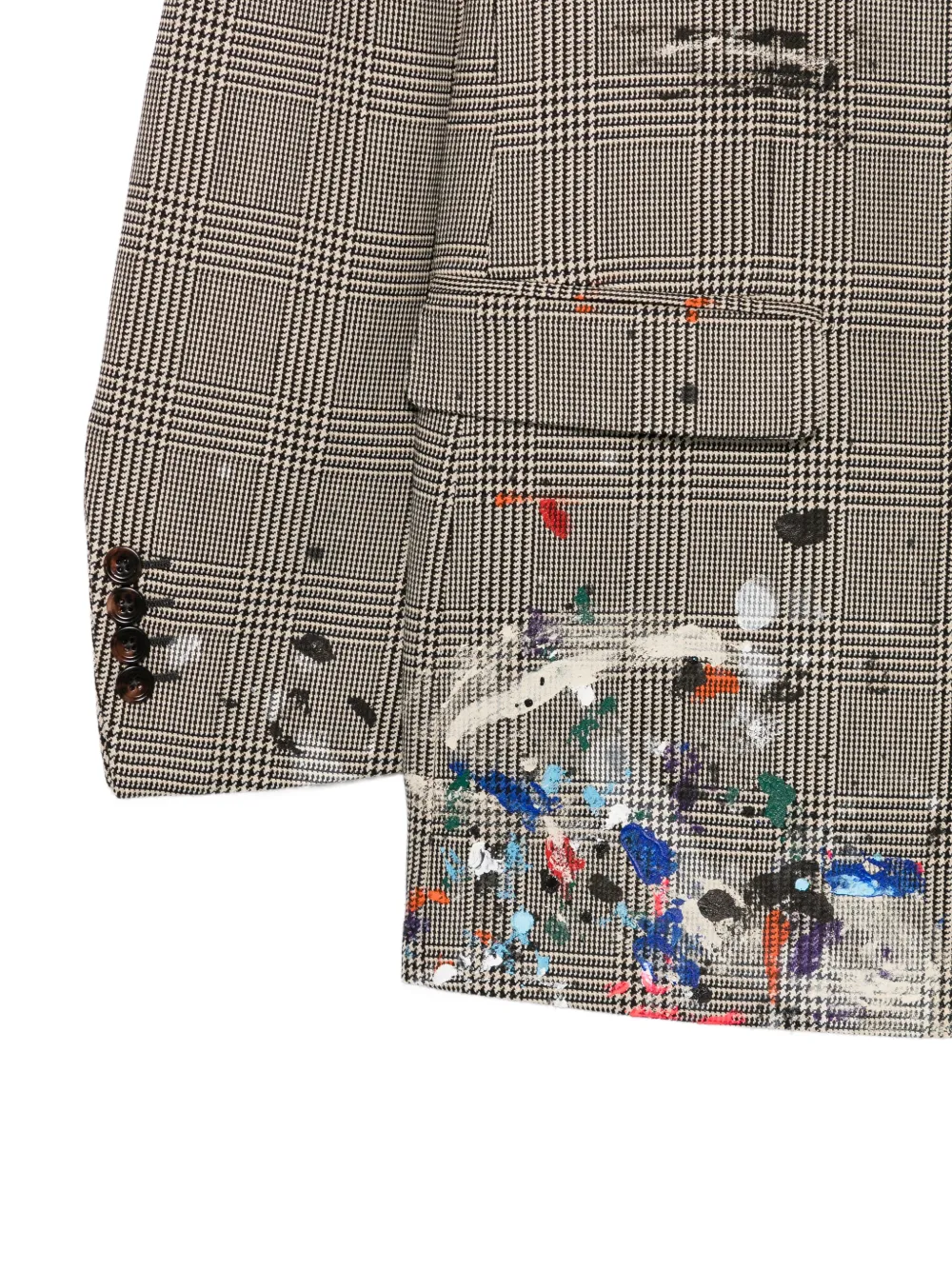  Gallery Dept. Check-pattern Double-breasted Coat - Grey 