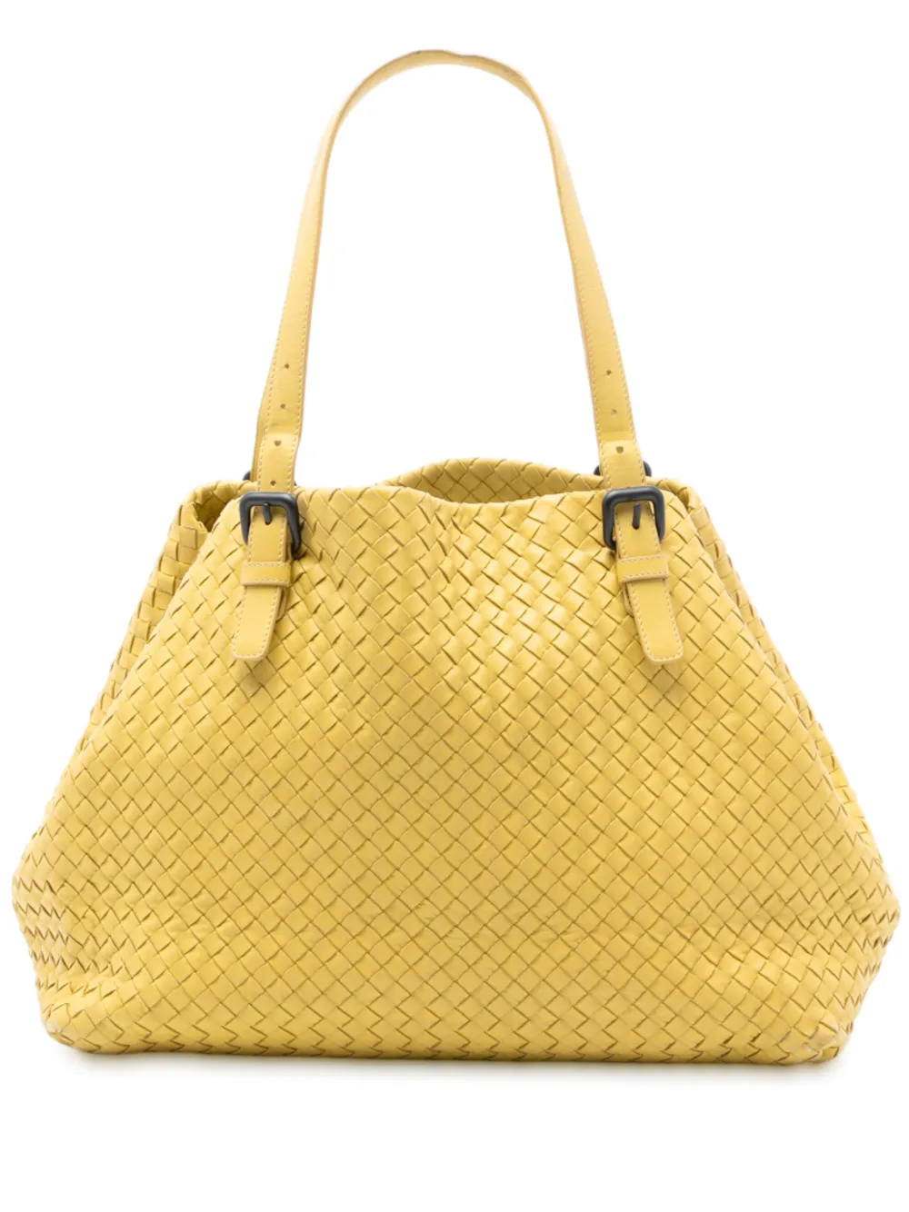 Bottega Veneta Pre-Owned 2012-2025 Large Nappa Intrecciato Cesta tote bag - Giallo
