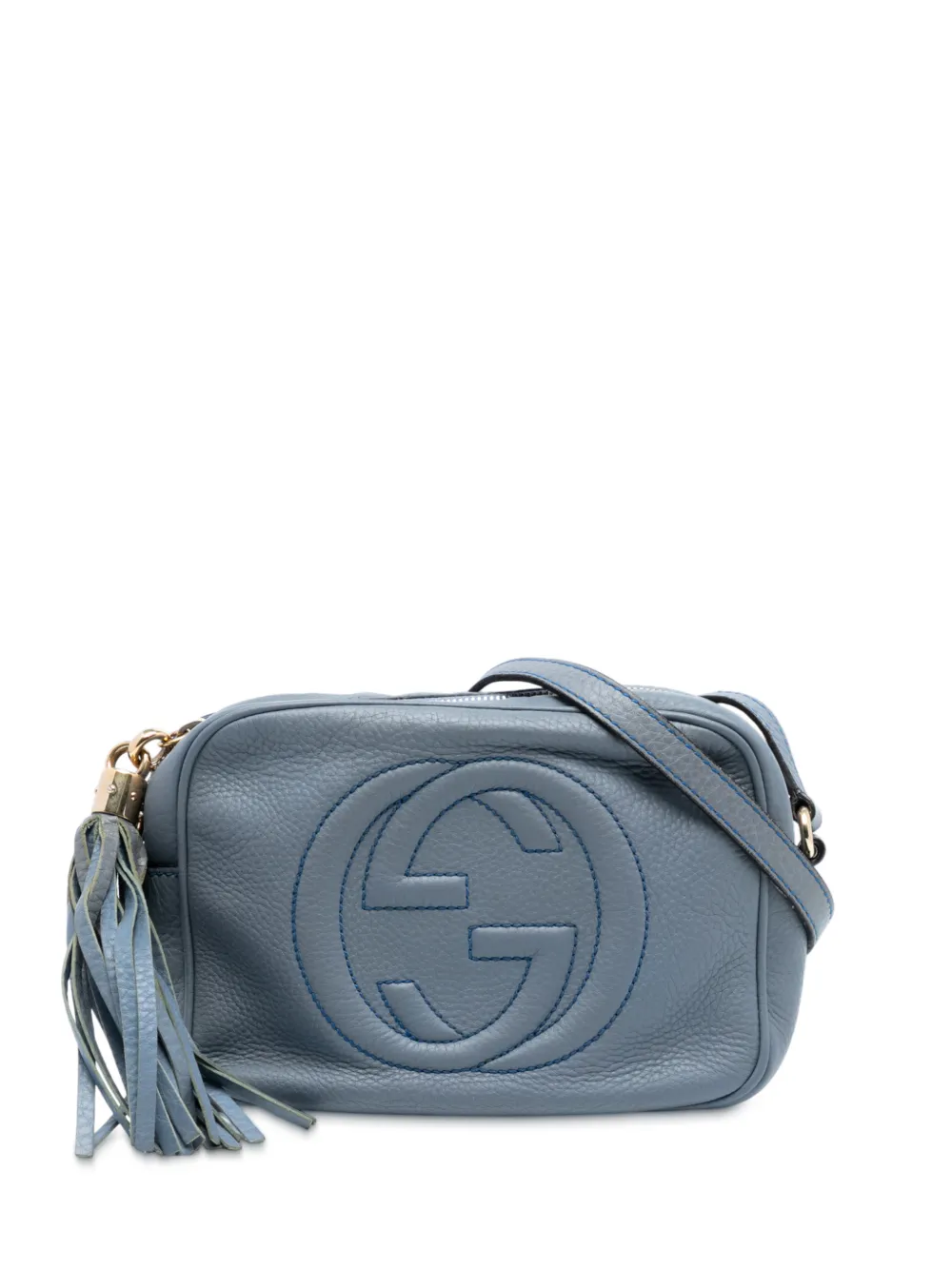 Gucci Pre-Owned 2016-2025 Leather Soho Disco crossbody bag - Blu
