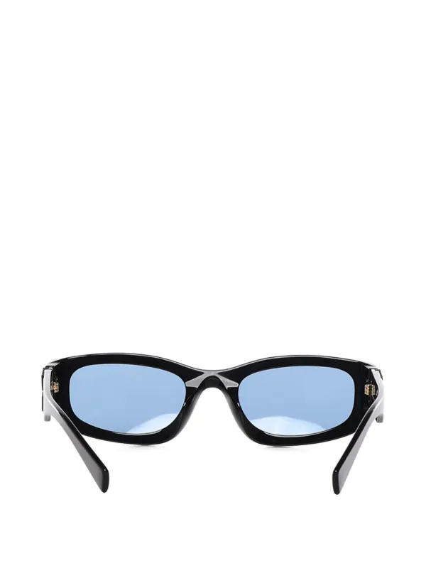 Miページ Miu Miu Eyewear Logo Rectangle Sunglasses | Black | FARFETCH CA