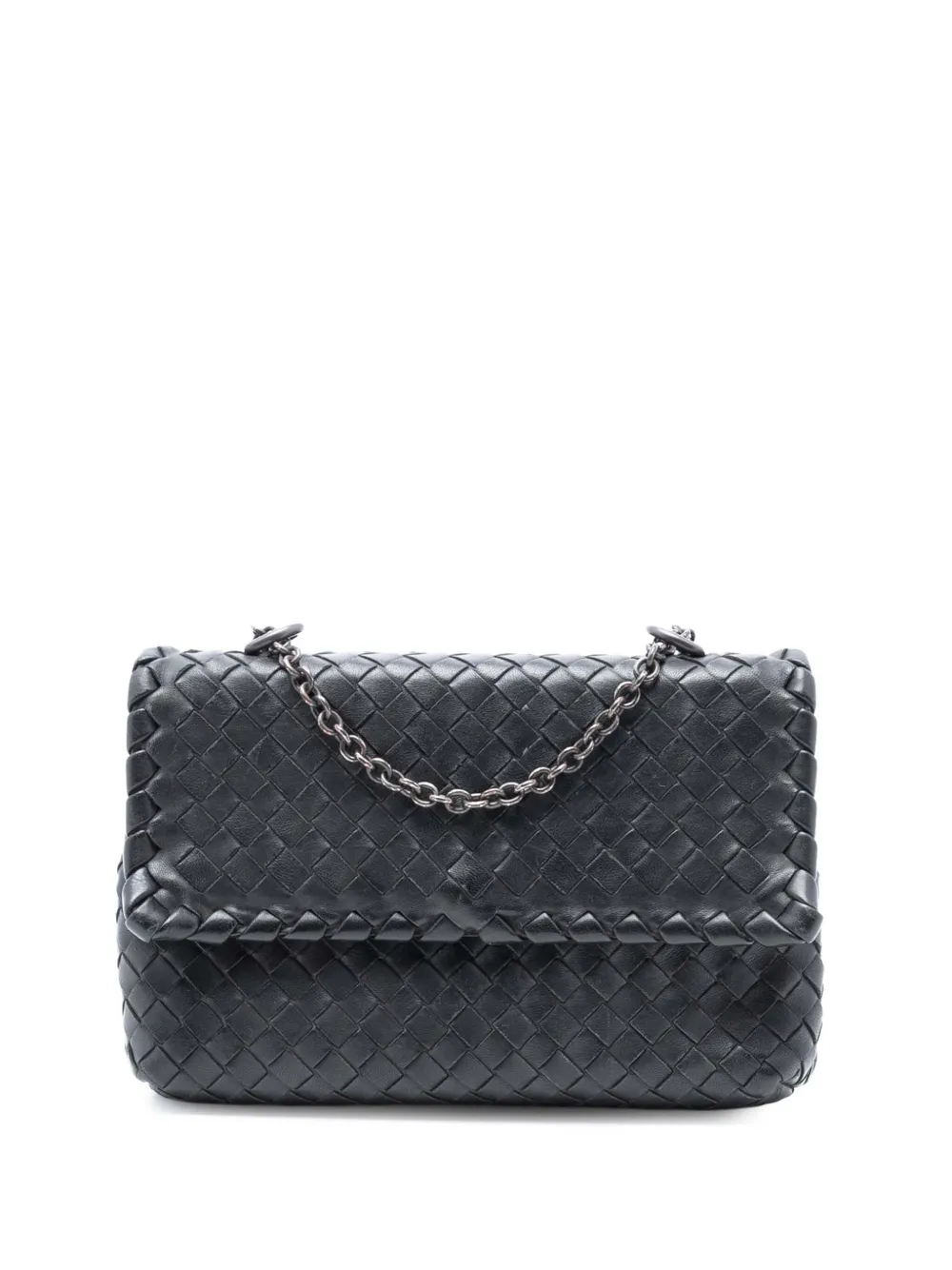 Bottega Veneta Pre-Owned Borsa a tracolla Baby Intrecciato Olimpia in nappa 2012-2025 - Nero