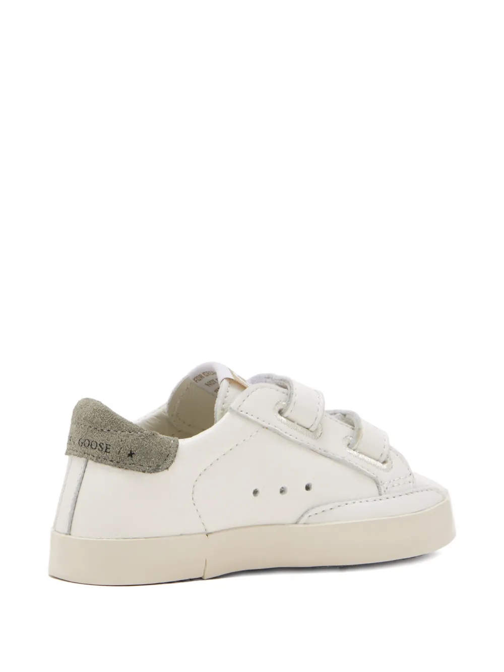 Golden Goose Kids star appliqué strap trainers Wit