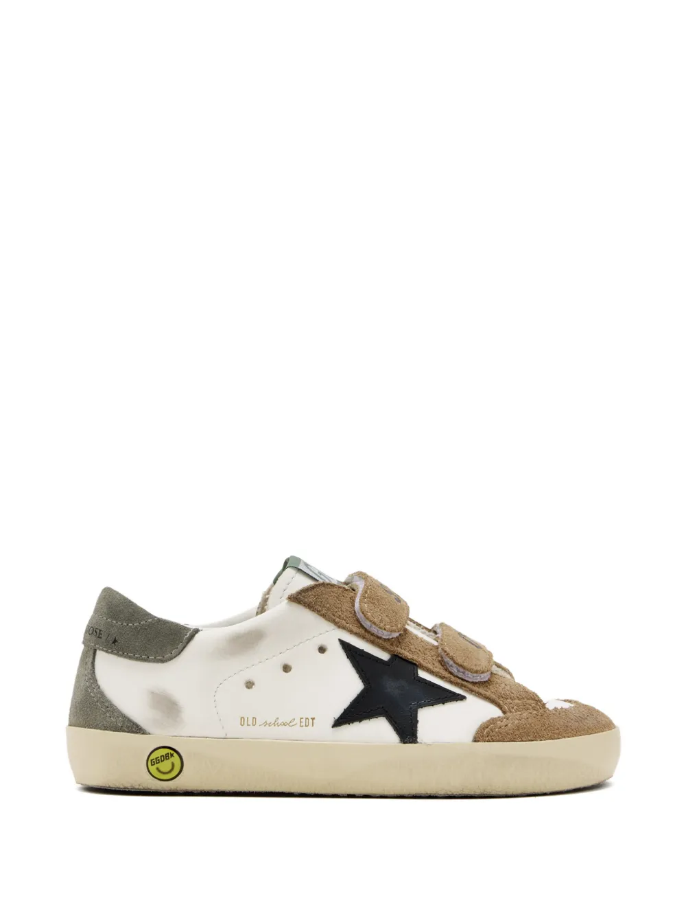 Golden Goose Kids star-appliqué touch-straps sneakers Wit
