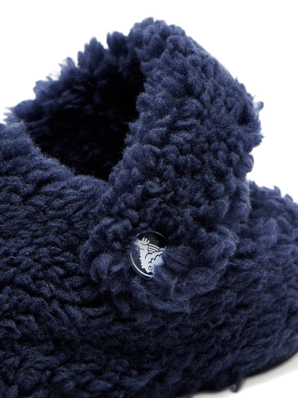 Crocs Kids logo fluffy clogs Blauw