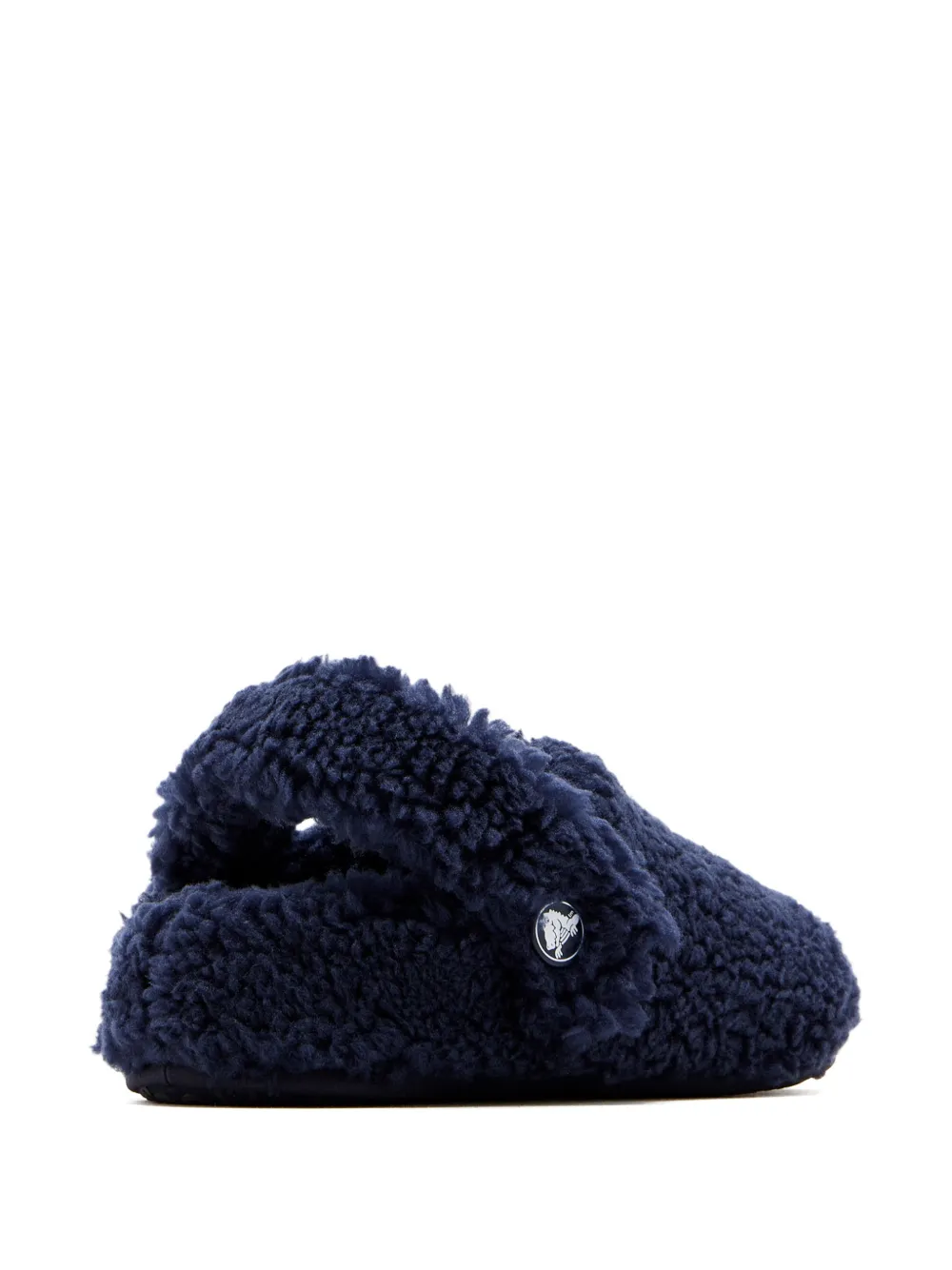 Crocs Kids logo fluffy clogs Blauw