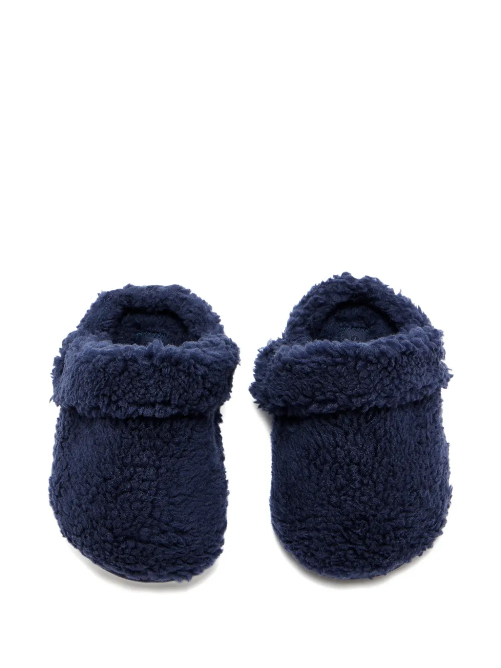 Crocs Kids logo fluffy clogs Blauw